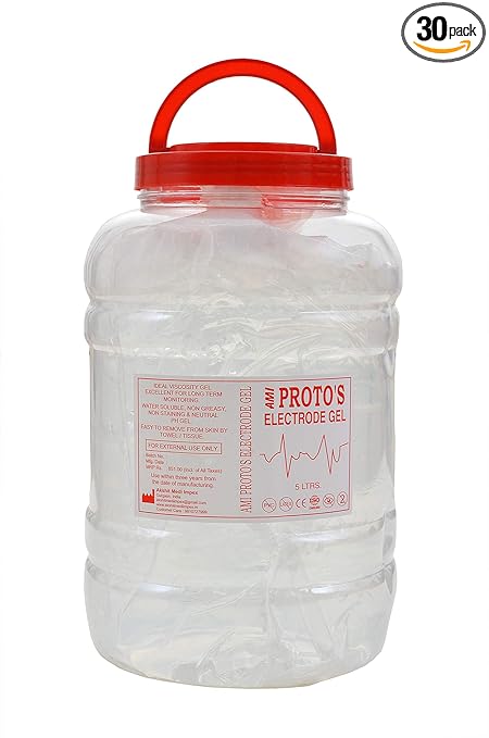Proto's AMI ECG Gel- 5litre Jar CE ISO Cerified