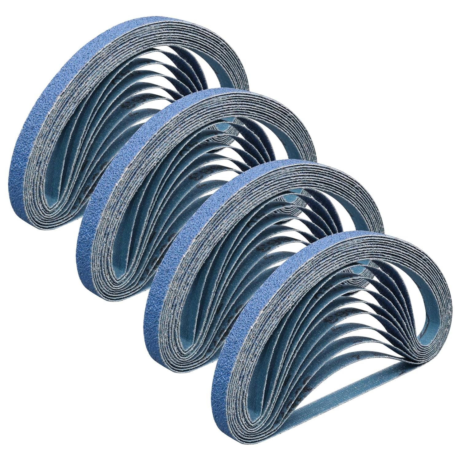1/2x18 Inch Zirconia Sanding Belts 40 Grit, 40-Pack 1/2’’ x 18’’ Sander Belts for Knife Sharpening & Metal Polishing, Extreme Durability & Fast Cutting Zirconia Belt Sand Paper, Fits Air Belt Sander