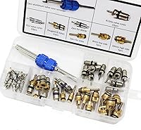 Vista 6 de OCR Válvula de aire acondicionado de automóvil, núcleo de válvula R12 R134a, aire acondicionado automotriz, válvula de neumático de refrigeración