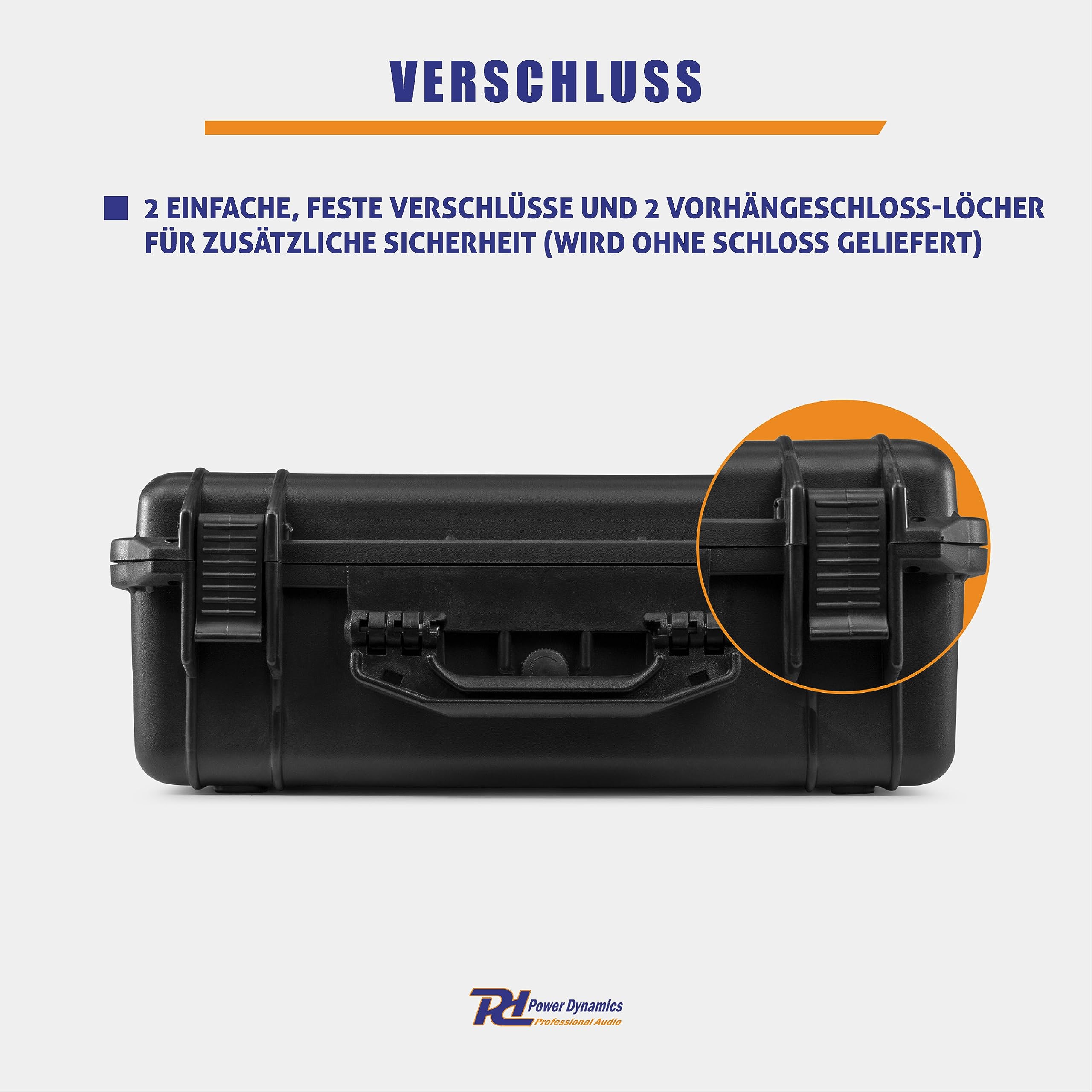 Power Dynamics GIGCase12, Universal Hard Case Kamera Koffer Schaumstoff, DJ Koffer, Foto Koffer, Schutzkoffer, DJ Universalkoffer, Wasserdichter Koffer, Transportkoffer mit Schaumstoff, Schwarz