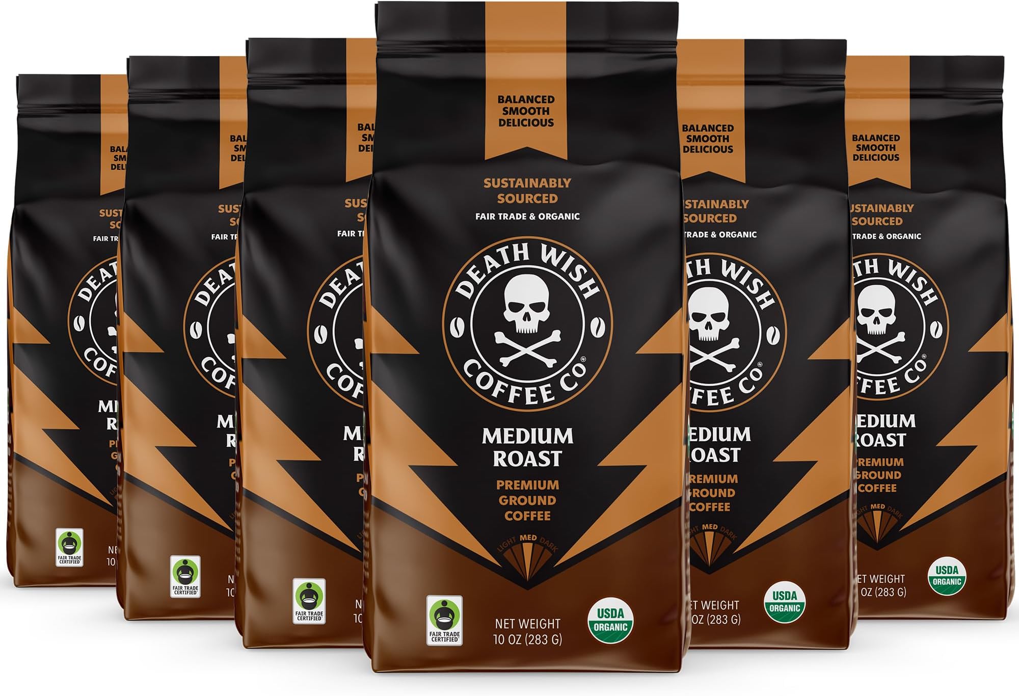 Medium Roast Ground 6 pack