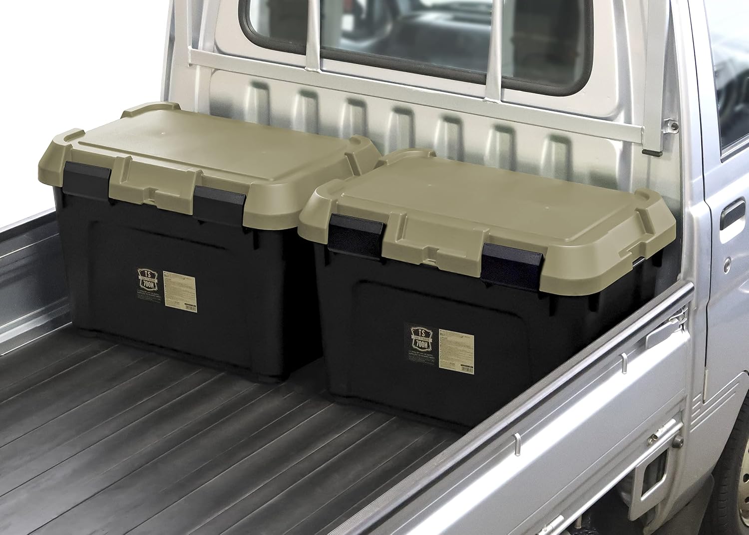 JEJ Astage S Series 700HS Tool Stocker Storage Box, Made in Japan, Outdoor Use, Load Capacity 176.4 lbs (80 kg), Stackable, Sand Beige, Width 27.6 x Depth 18.7 x Height 18.5 inches (70 x 47.5 x 47 cm)