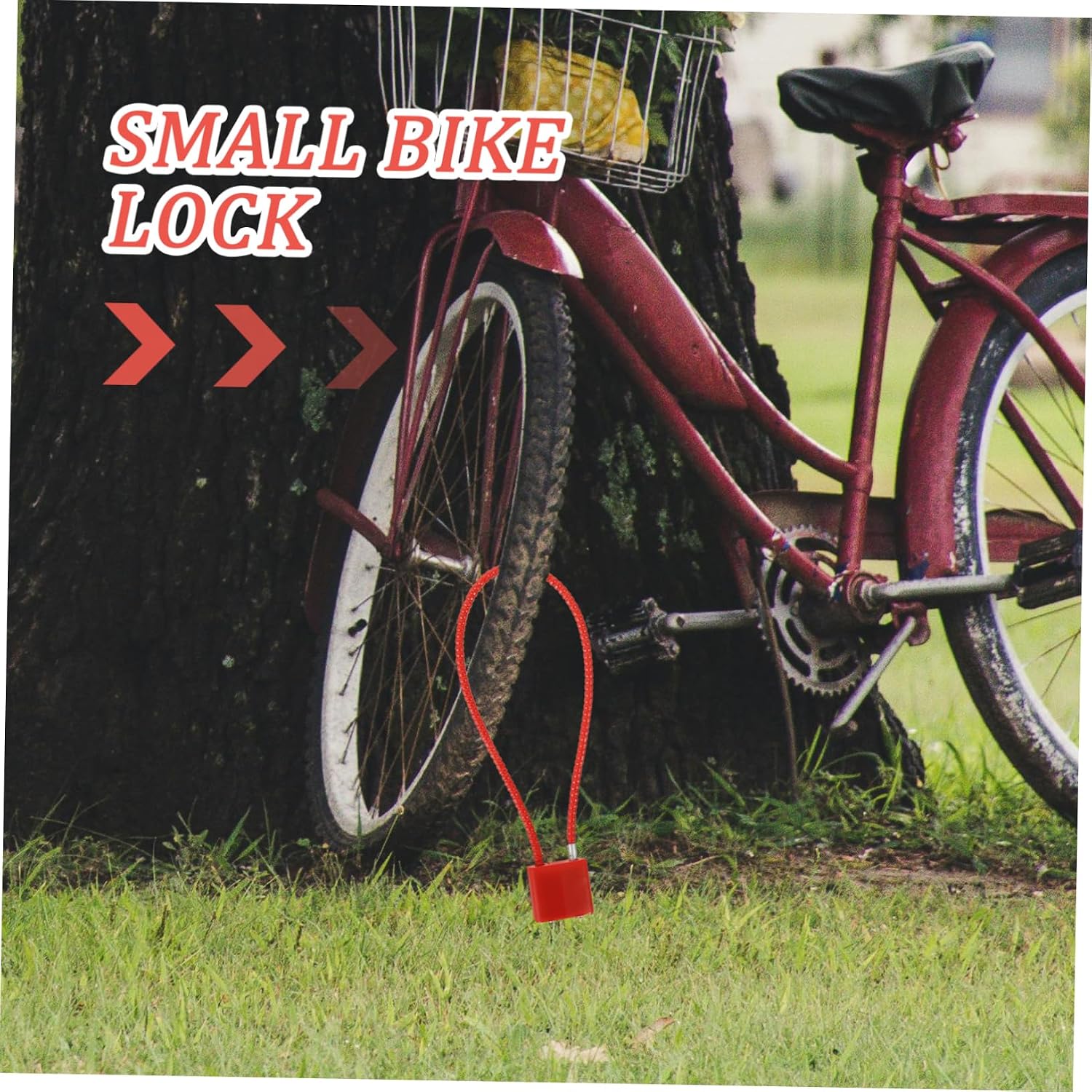 Uonlytech 2pcs Lock for Cabinet Steel Wire Gate Locks Latch Bike Key Keys Stroller Cable