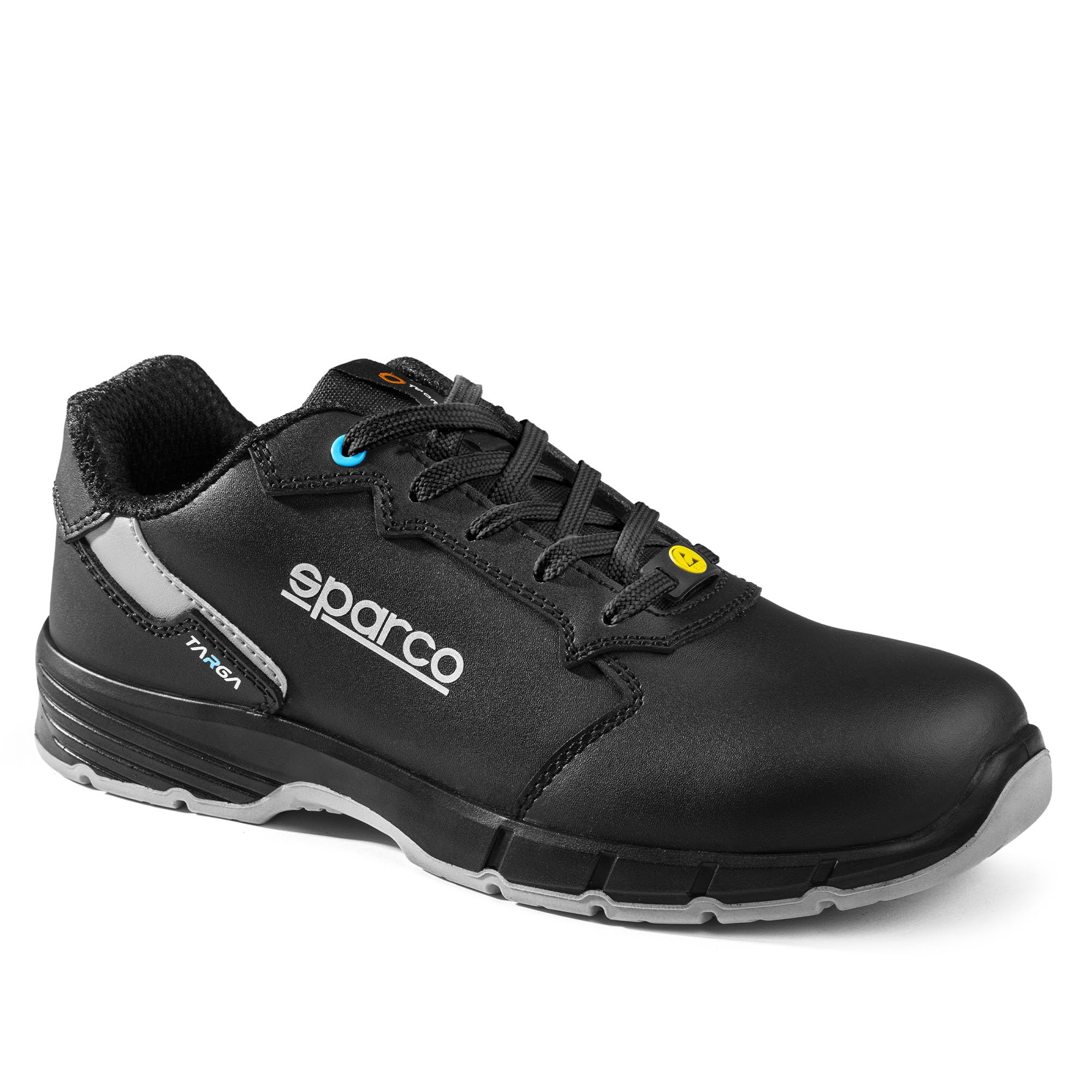 Sparco - Targa Sandro ESD S3S SR FO - Zapatos de Seguridad Hombre Mujer - Calzado Laboral Antideslizante y Resistente - Calzado de protección Adecuado para Cualquier condición de Trabajo - 38 EU