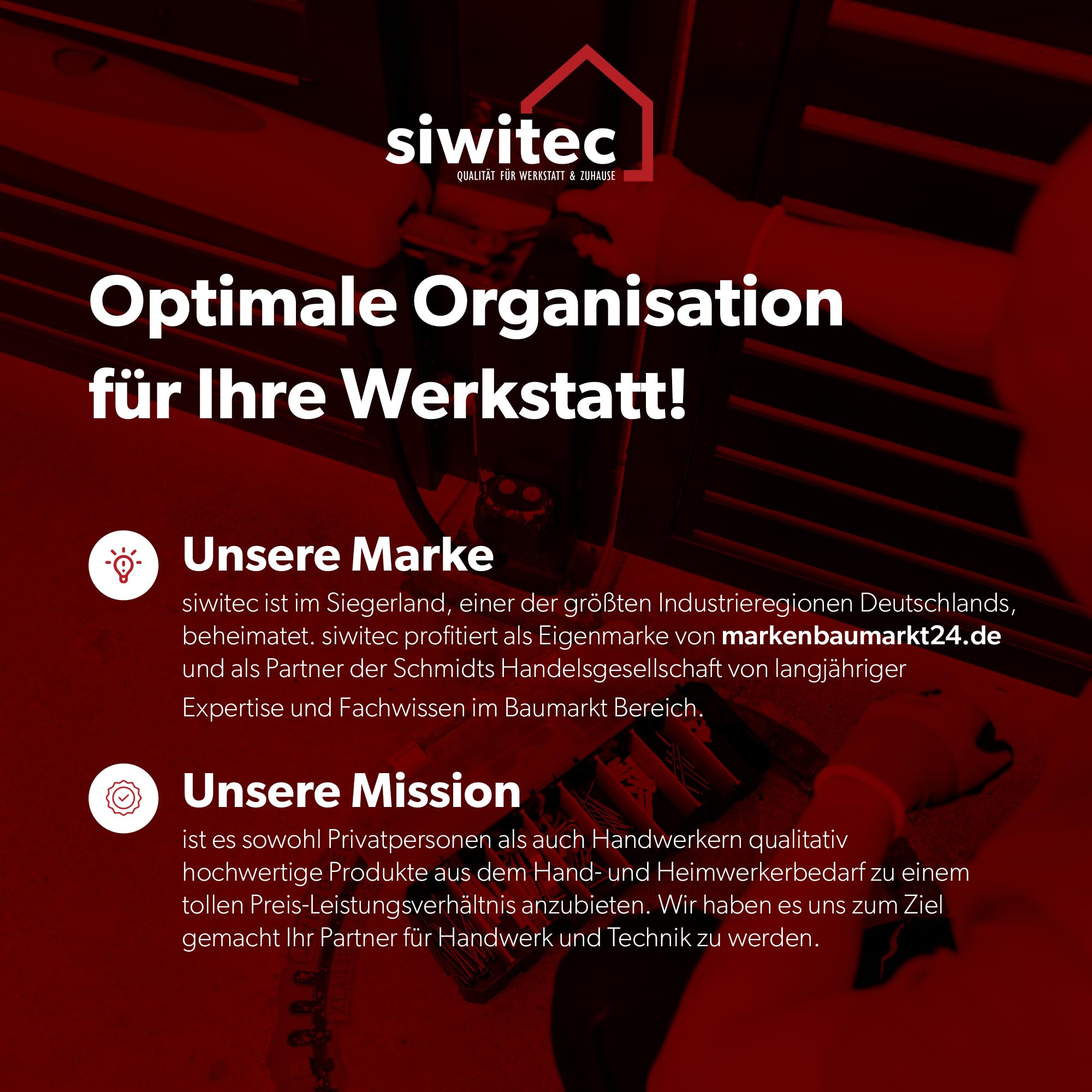 Siwitec Sortimentskasten 8 Fächer 7 Trennstegen Werkzeug Organizer Kunststoff 450x150x90 mm