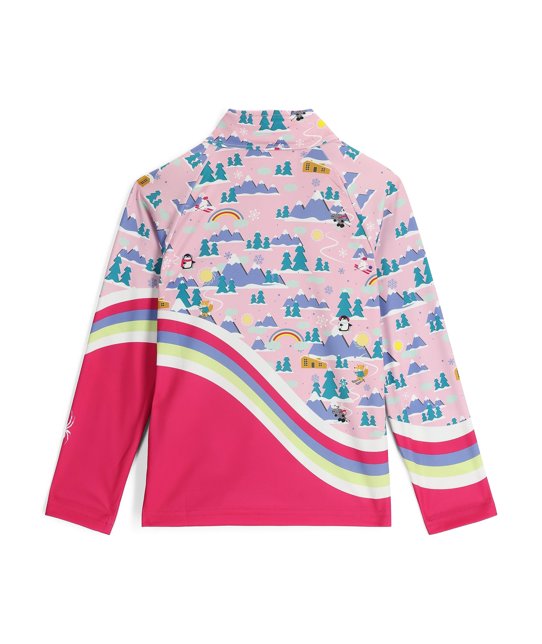 Spyder Reflect - Chaqueta de esquí con media cremallera y cuello en T para niña