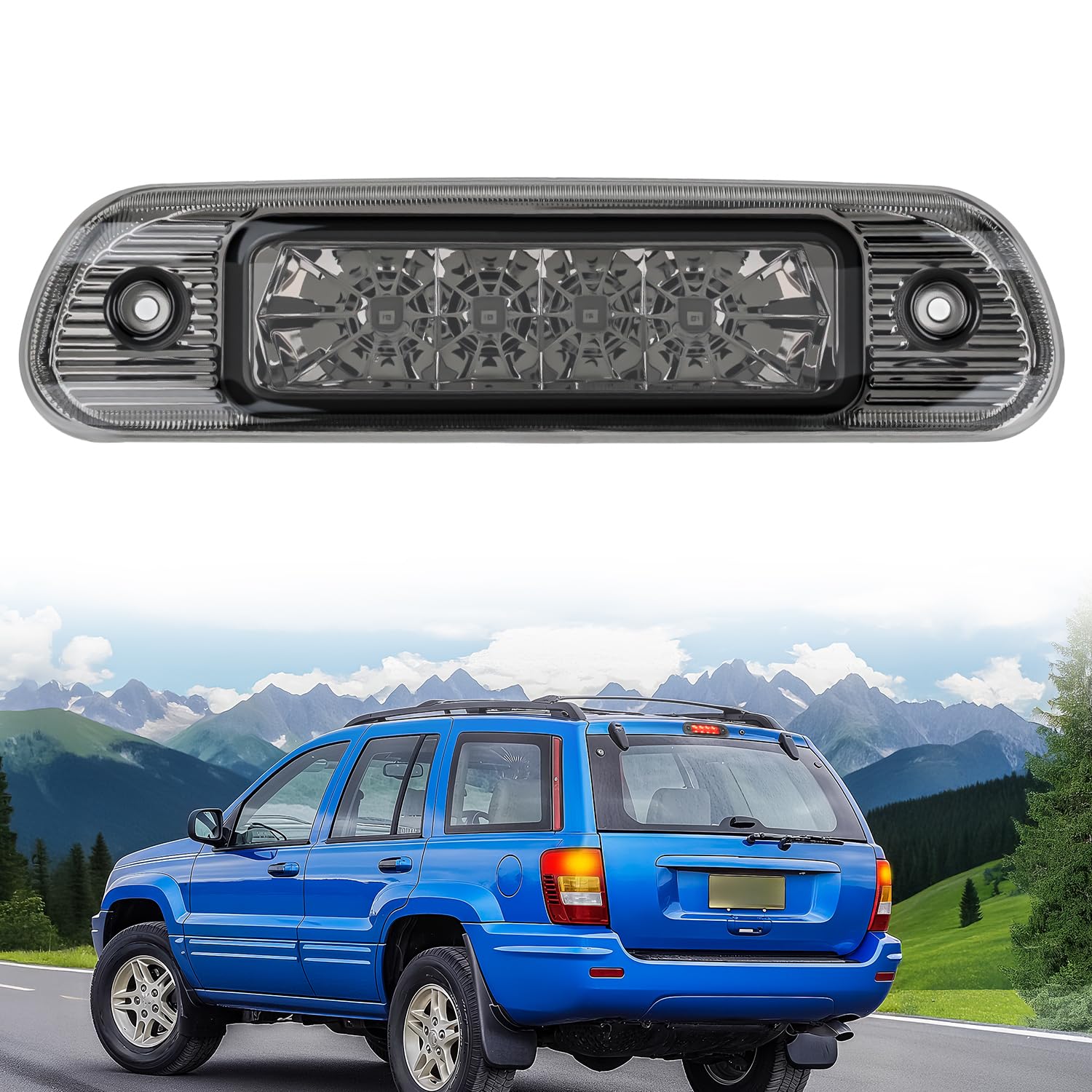 Nilight Third Brake Light for Jeep Cherokee 1999 2000 2001 2002 2003 2004