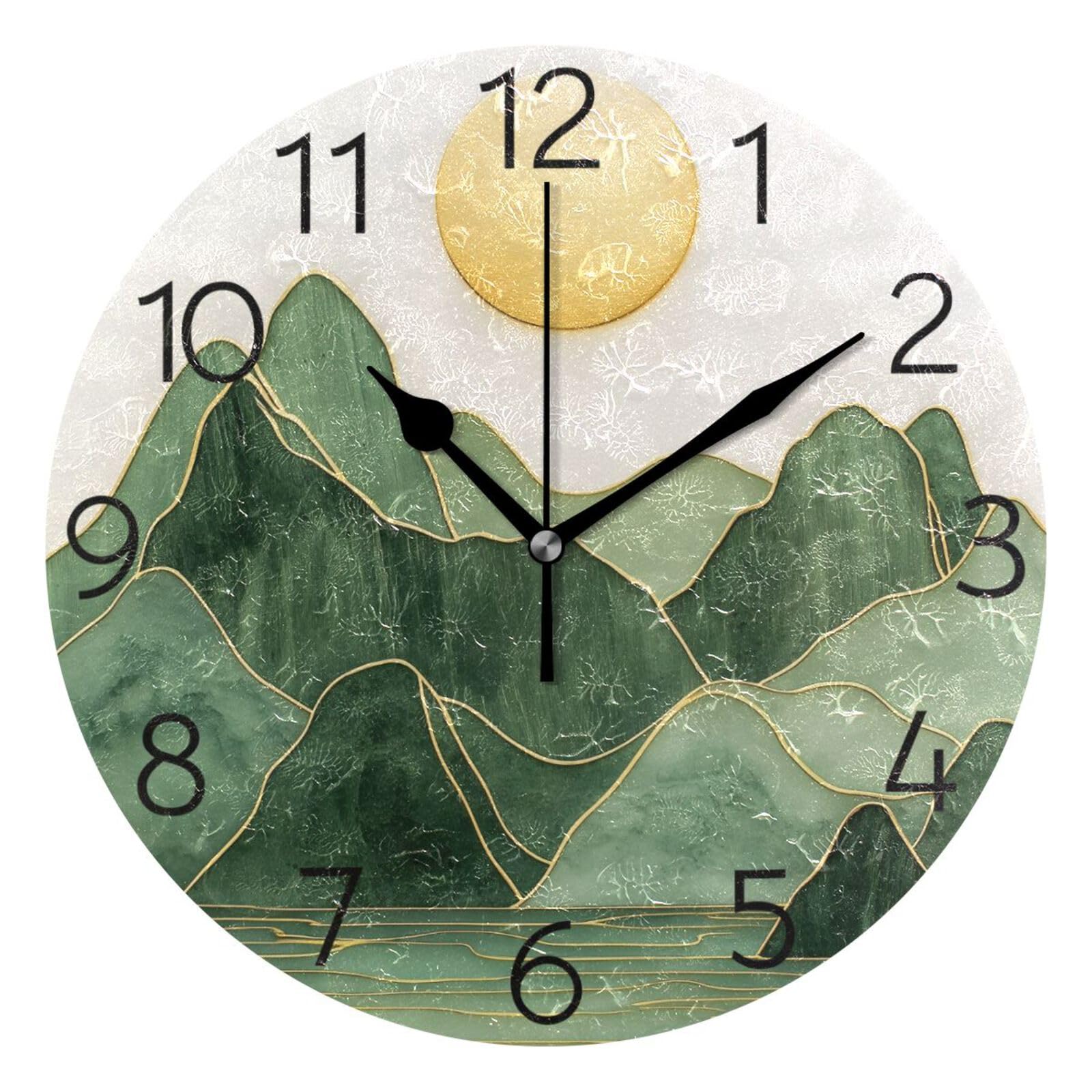 Horloge murale moderne 25cm anti tic-tac pour une chambre sans bruit
