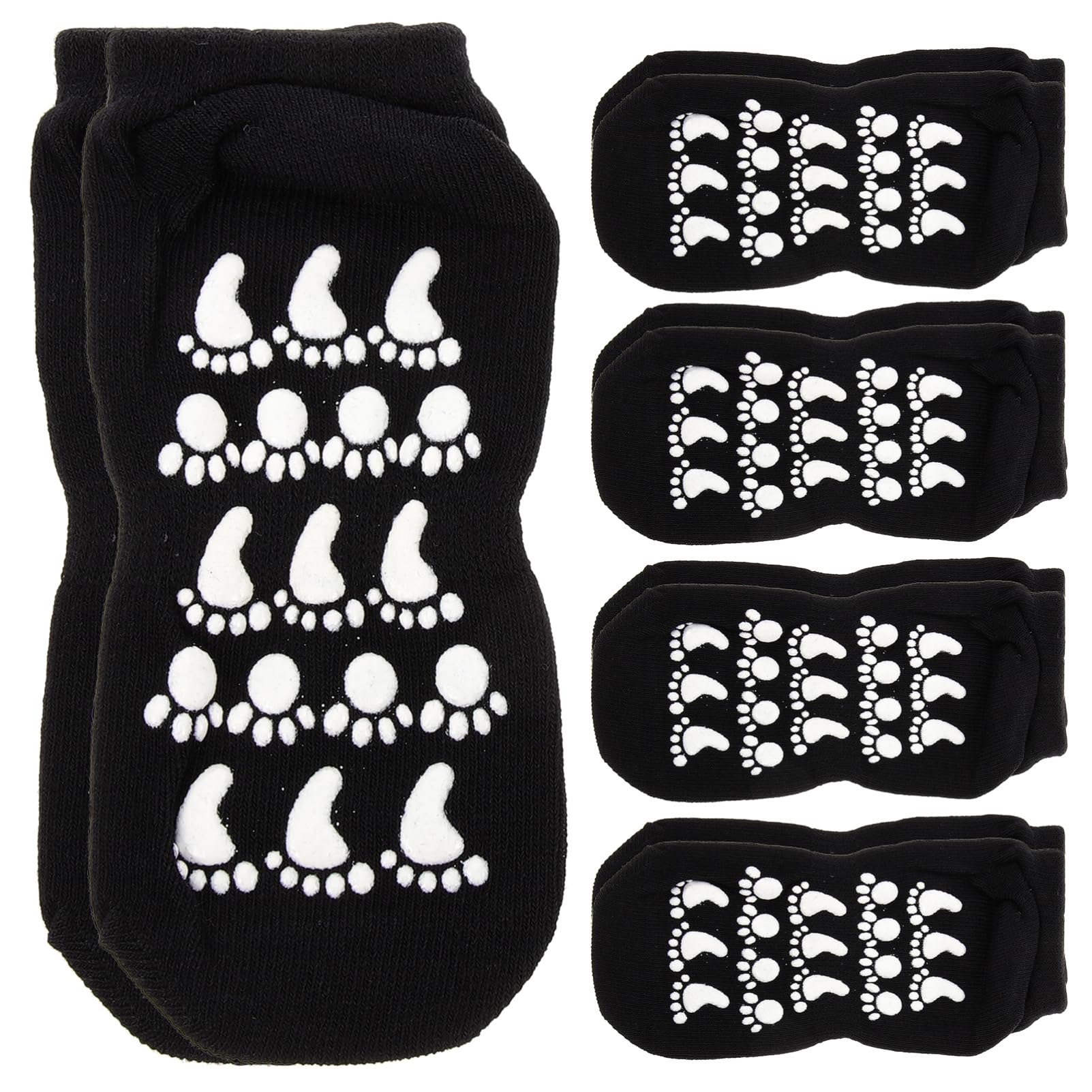 GALPADA Non-slip Children Socks 5 Pairs Cotton Grip Socks for Boys and Girls Boys Girls