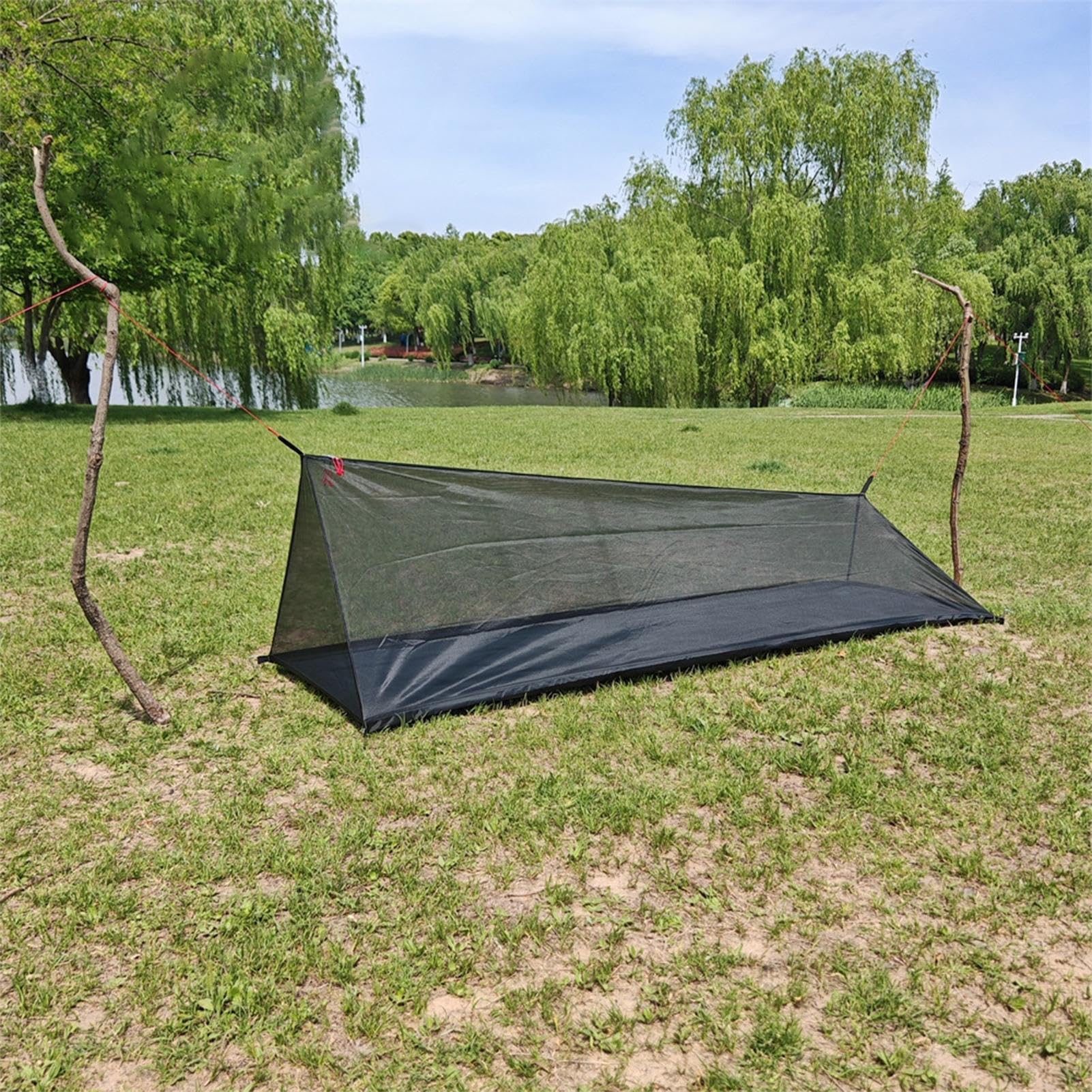 Ultraleichtes Sommer Mesh Zelt 1-2 Personen Aussen Camping Tent Abweisendes Netz Zelt s-trand Mesh Zelte Mit Wasserdichtem Boden Für Camping, Wandern