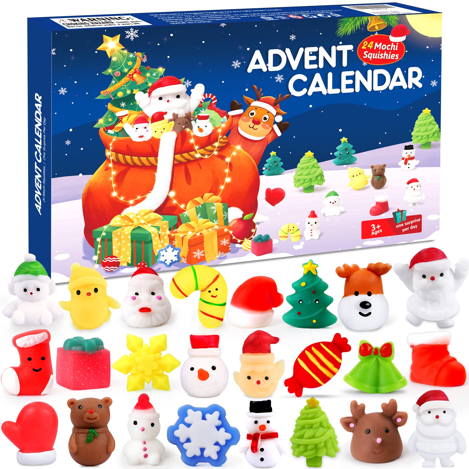 Amazon.com: EZIGO Advent Calendar 2022 Christmas Countdown Calendar for  Girls Boys Kids 24Pcs Christmas Mochi Squishy Toy Mini Animals Squishies  Stocking Stuffers Xmas Party Favors Gifts : Home & Kitchen