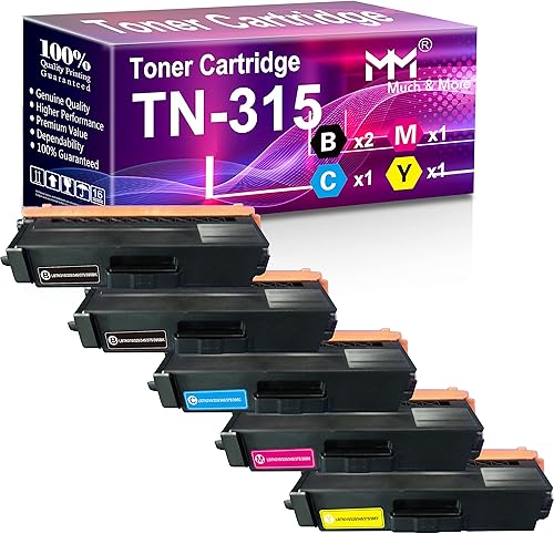 MM MUCH & MORE Cartucho de tóner de repuesto compatible para Brother TN-310 TN-315 TN315 TN315H para HL-4150CDN 4570CDWT 4570CDW MFC-9970CDN 9460CDN