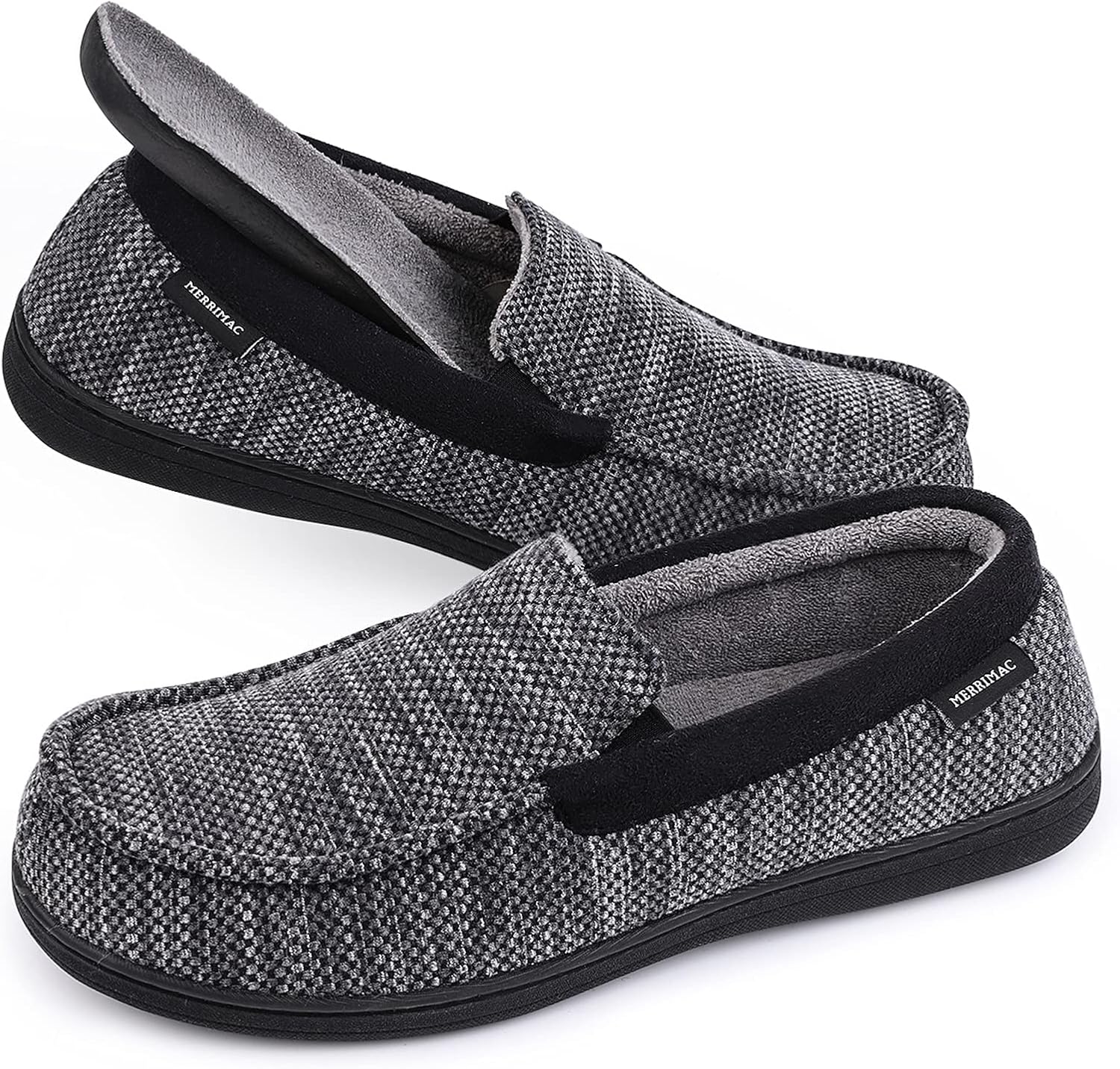 mens slippers with removable insoles
