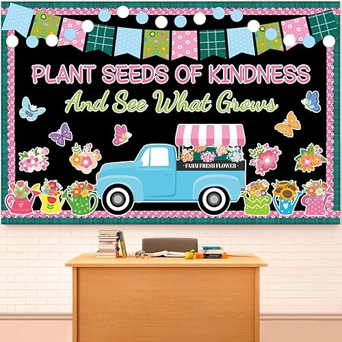 Miniatura 14 de Groovy Tablón de Anuncios de Regreso a Clases para Decoración del Aula I'm So Happy You're Boho Retro Here Hippie Juego de Tablón de Anuncios