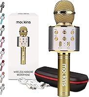 Vista 15 de Mockins Micrófono de Karaoke Bluetooth Negro para Niños con Altavoz Bluetooth Integrado Micrófono Inalámbrico de Karaoke Compatible con iPhone