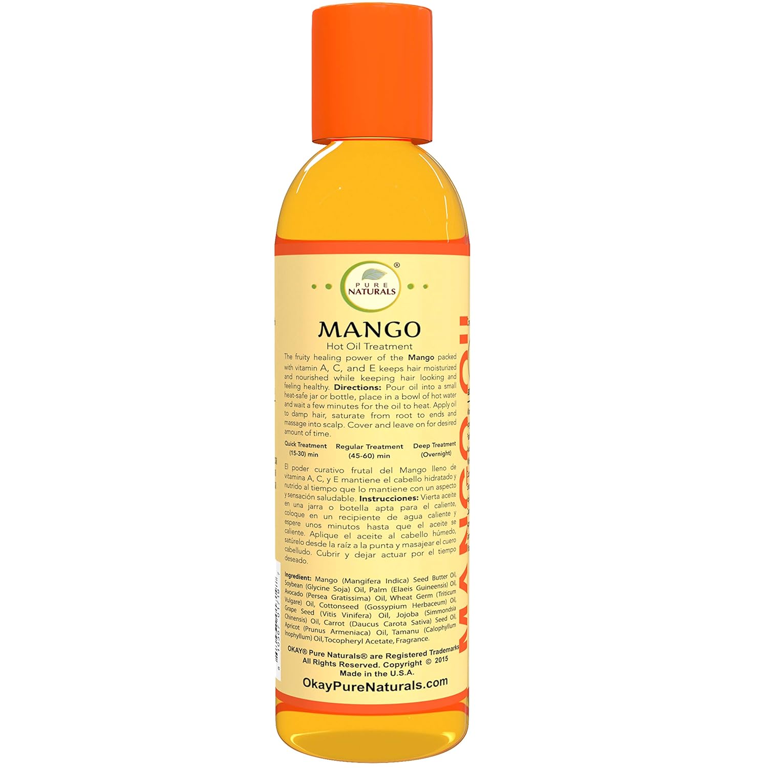 OKAY | Mango Hot Oil Treatment | For All Hair Types & Textures | Prevents Breakage | Improves Hair Appearance | Free of Silicone & Paraben | 6 oz : Everything Else