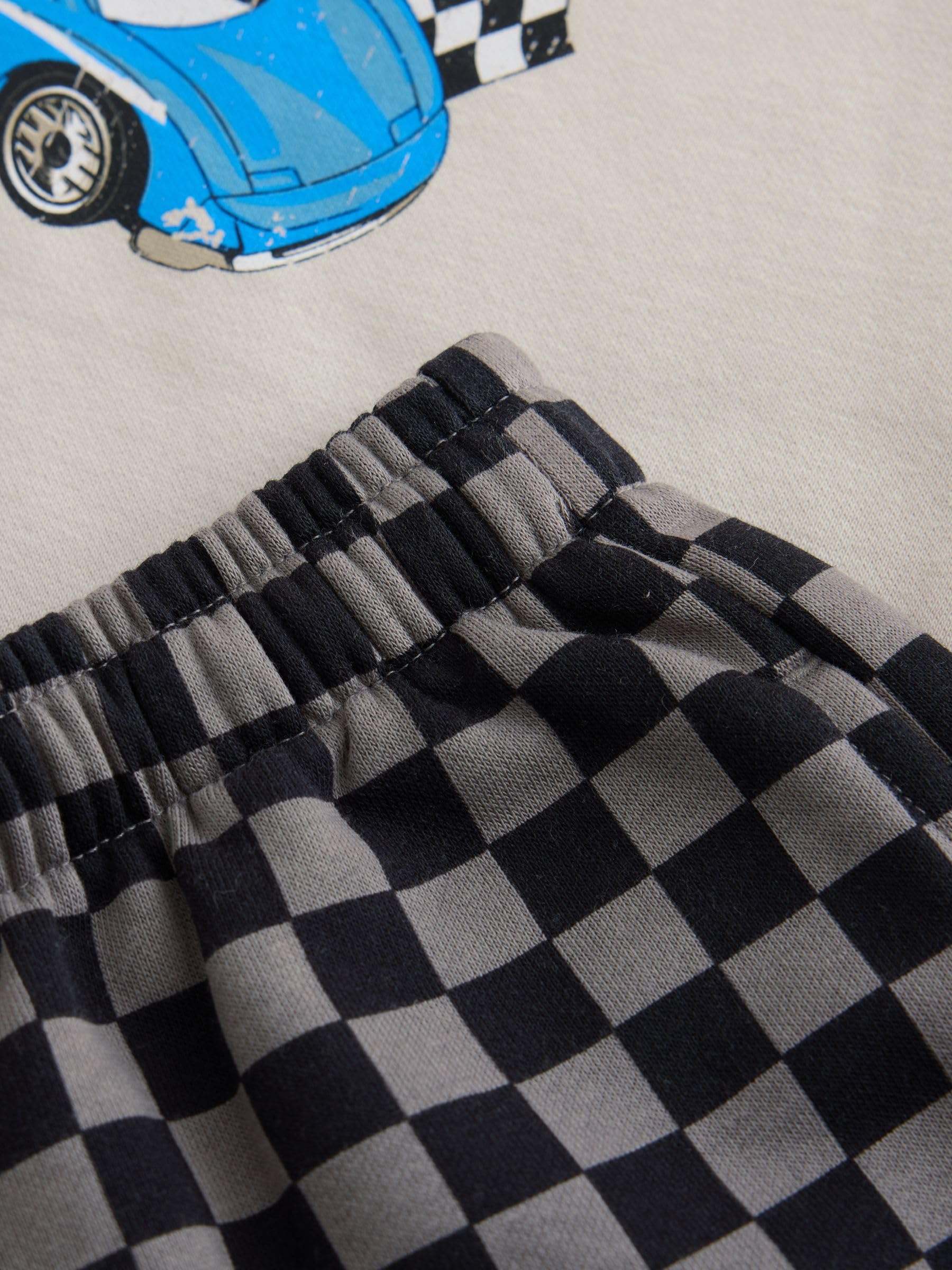NEXT Młodsze chłopcy Bluza pod szyję i spodnie dresowe Hot Wheels