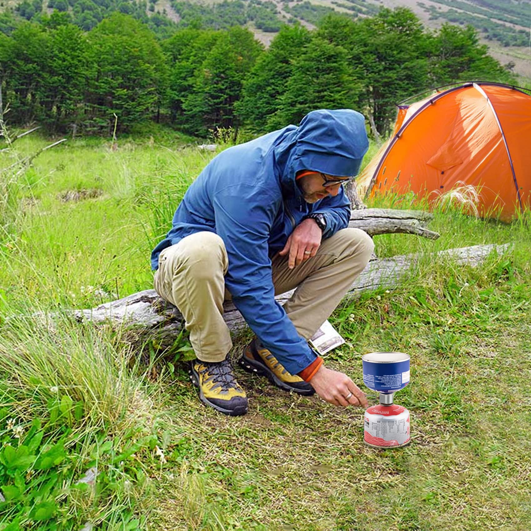 SAN LIKE Lot de 3 adaptateurs de gaz pour réchaud de camping, propane, isobutane, butane, butane, adaptateur de gaz propane vers butane