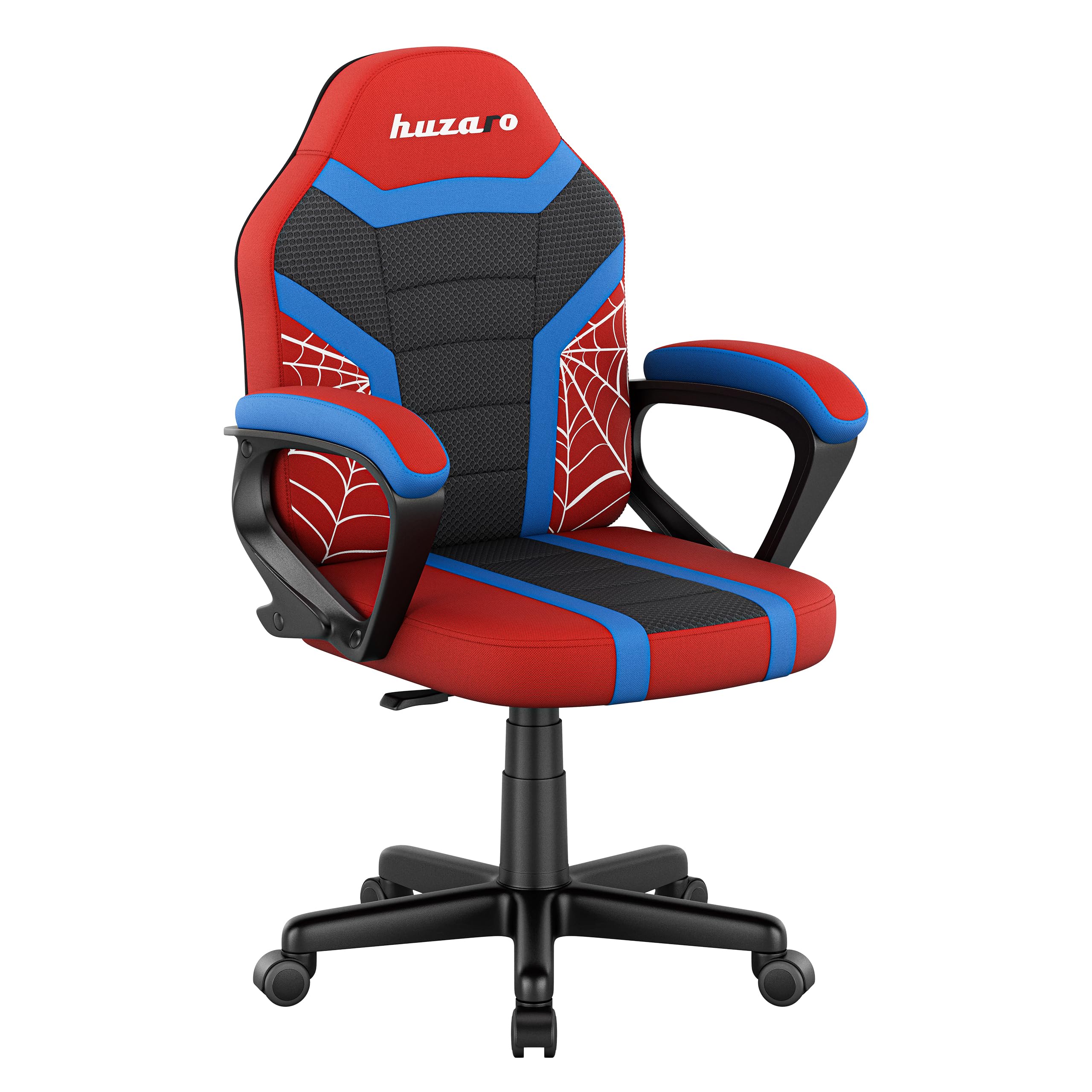 huzaro Ranger Mesh Chaise Gaming Ergonomique pour Enfant, Chaise de Bureau Enfant Respirante avec accoudoirs, Hauteur réglable 6 cm, Soutien du Dos, idéale pour Enfants 80–150 cm, siège Stable Spider