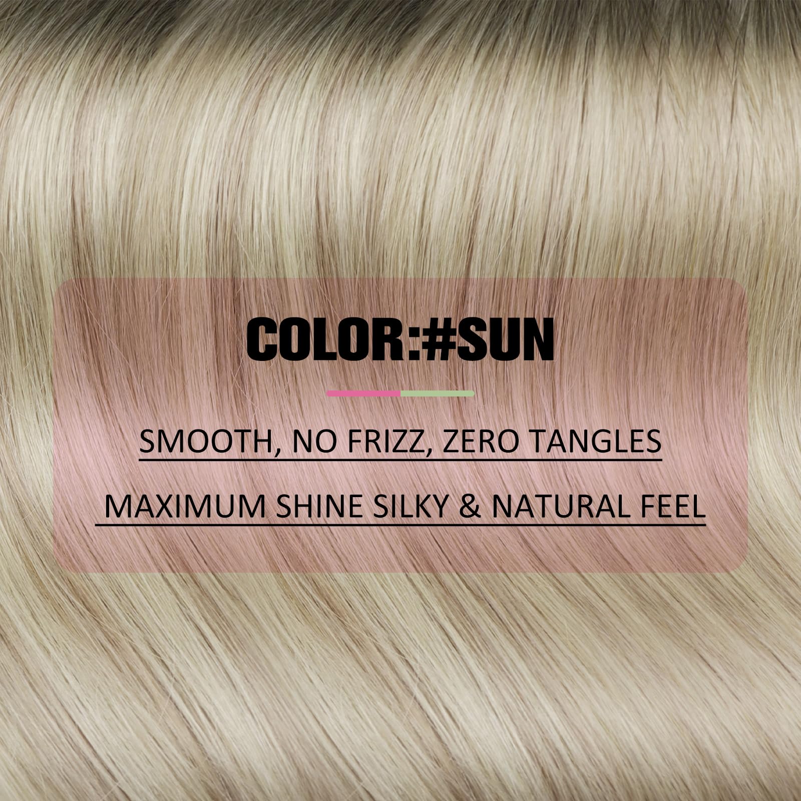 YoungSee Tape in Hair Extensions Human Hair Ombre Blonde Tape in Real Hair Extensions Ombre 22 Inch 20pcs 50g - Image 4