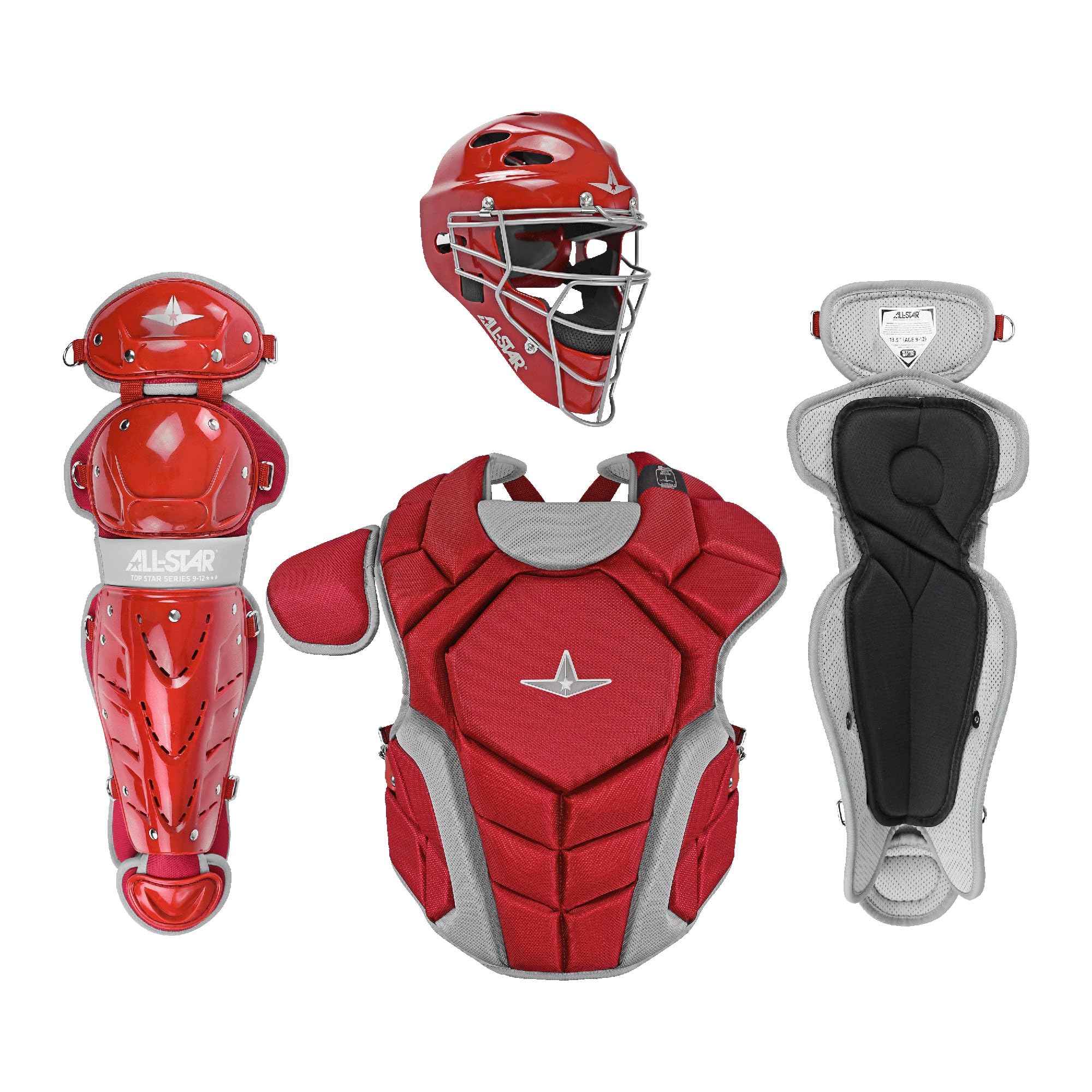 All-StarTop Star Series Baseball Catching Equipment Kit, Meets NOCSAE Standard - Ages 7 to 9, 9 to 12, 12 to 16