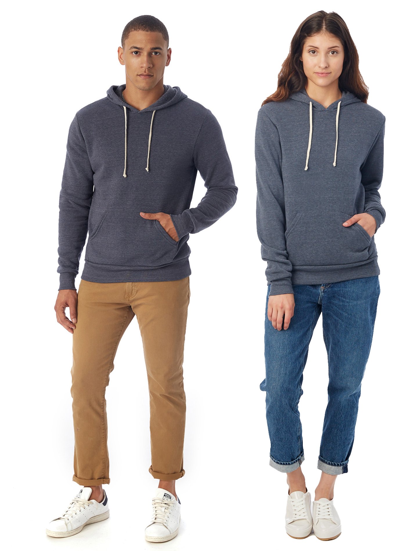 Alternative Cropped Pullover Hoodie Felpa con Cappuccio Uomo