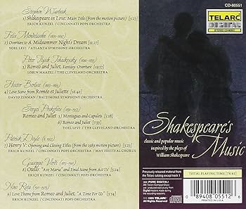 Shakespeare In Music-inspired By The Paly Of Shakespeare［CD］ Various Artists, Pyotr Il'yich Tchaikovsky, Patrick Doyle