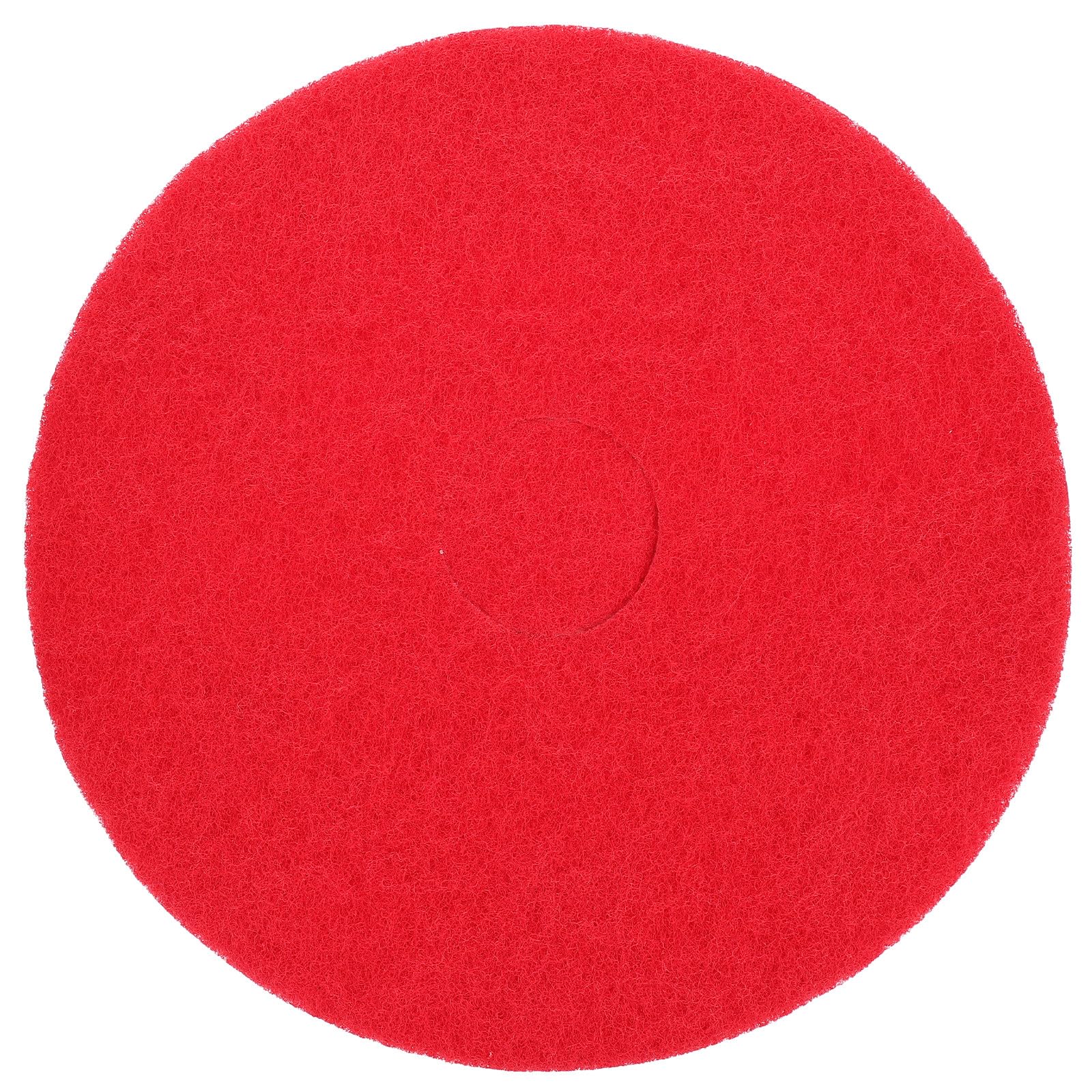 Tampon de Nettoyage Rouge pour Machine à Sols 43 Cm en Tissu Multifonctionnel, Économiseur de Temps, Adapté Nettoyage et Polissage de Sols et Carreaux