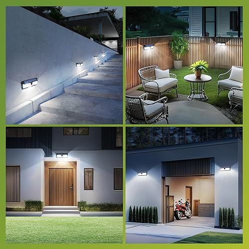 Miniatura 9 de Philips Luces solares con sensor de movimiento para exteriores, 258 luces LED de seguridad alimentadas por energía solar, 3 modos de iluminación,