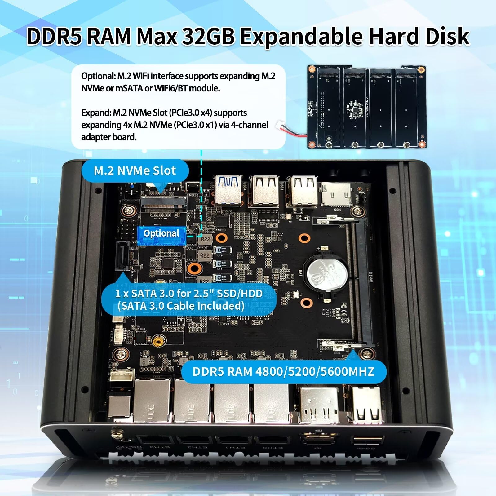 Amazon | AIOPCWA Micro Firewall Appliance Mini PC ルーター ハード