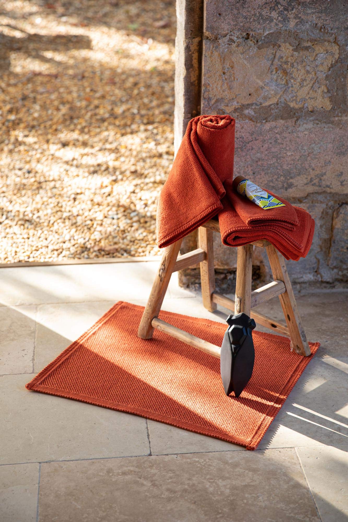 Tappeto da bagno Etia Carbone 54x64 cm Vivaraise