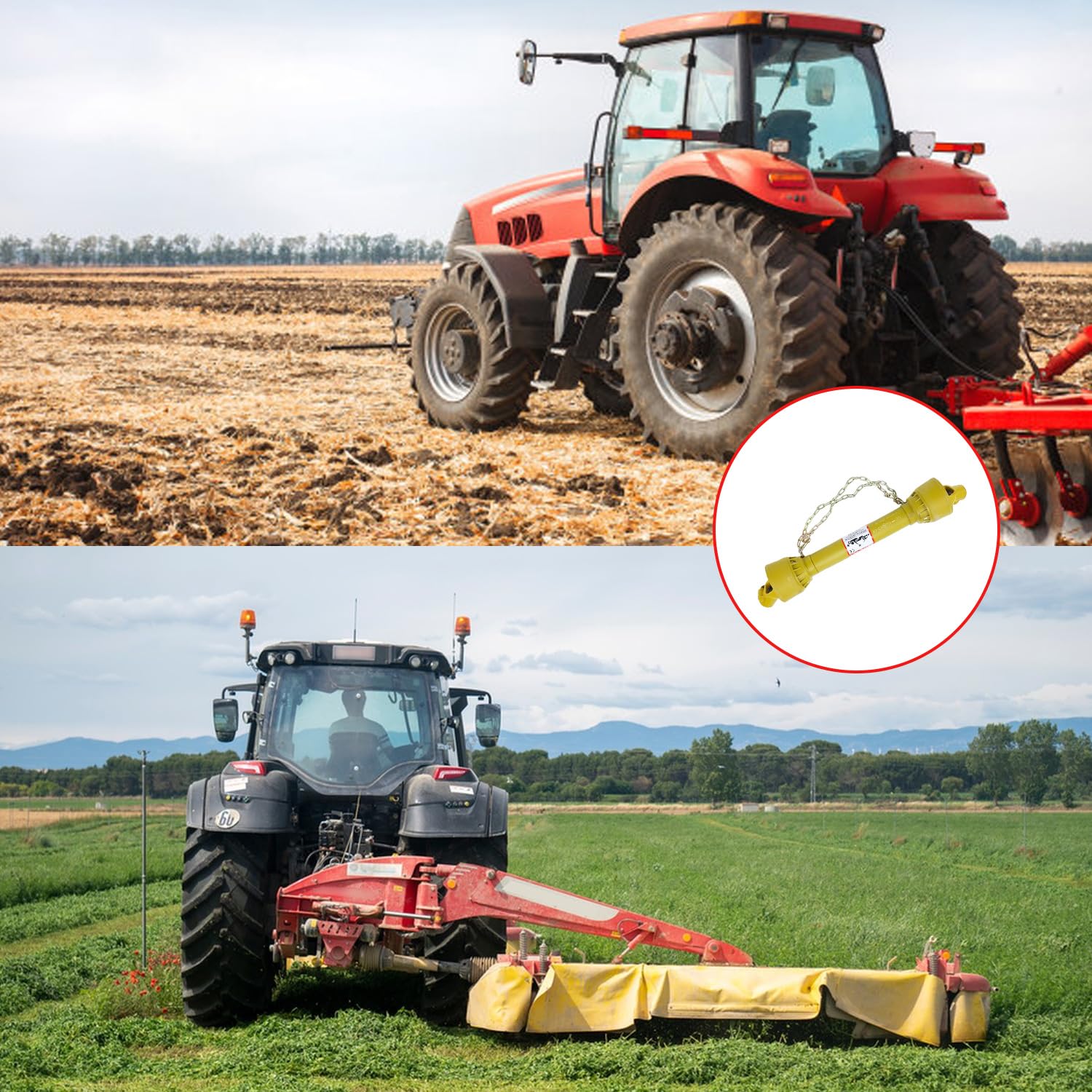 Euro-Driveshafts Eje Cardán Eje Universal Duradero De Cardán Para Tractor  Agrícola, Eje De PTO Toma De Fuerza Tractor Pequeño