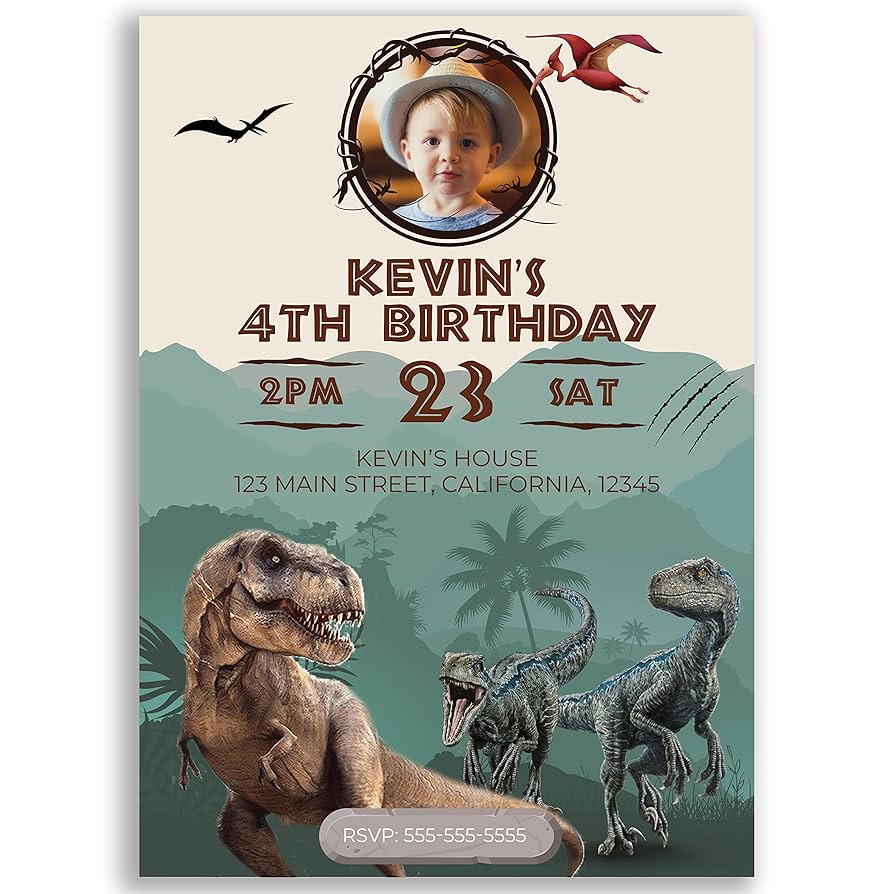 Amazon.com : Color King Studio Custom Dinosaur Birthday Invitations, Dinosaur Birthday theme, Boys Birthday Dino Invitation, Dinosaur Party Invite, Animals Birthday Invitation : Home & Kitchen amazon-com-color-king-studio-custom-dinosaur-birthday-invitations-dinosaur-birthday-theme-boys-birthday-dino-invitation-dinosaur-party-invite-animals-birthday-invitation-home-kitchen