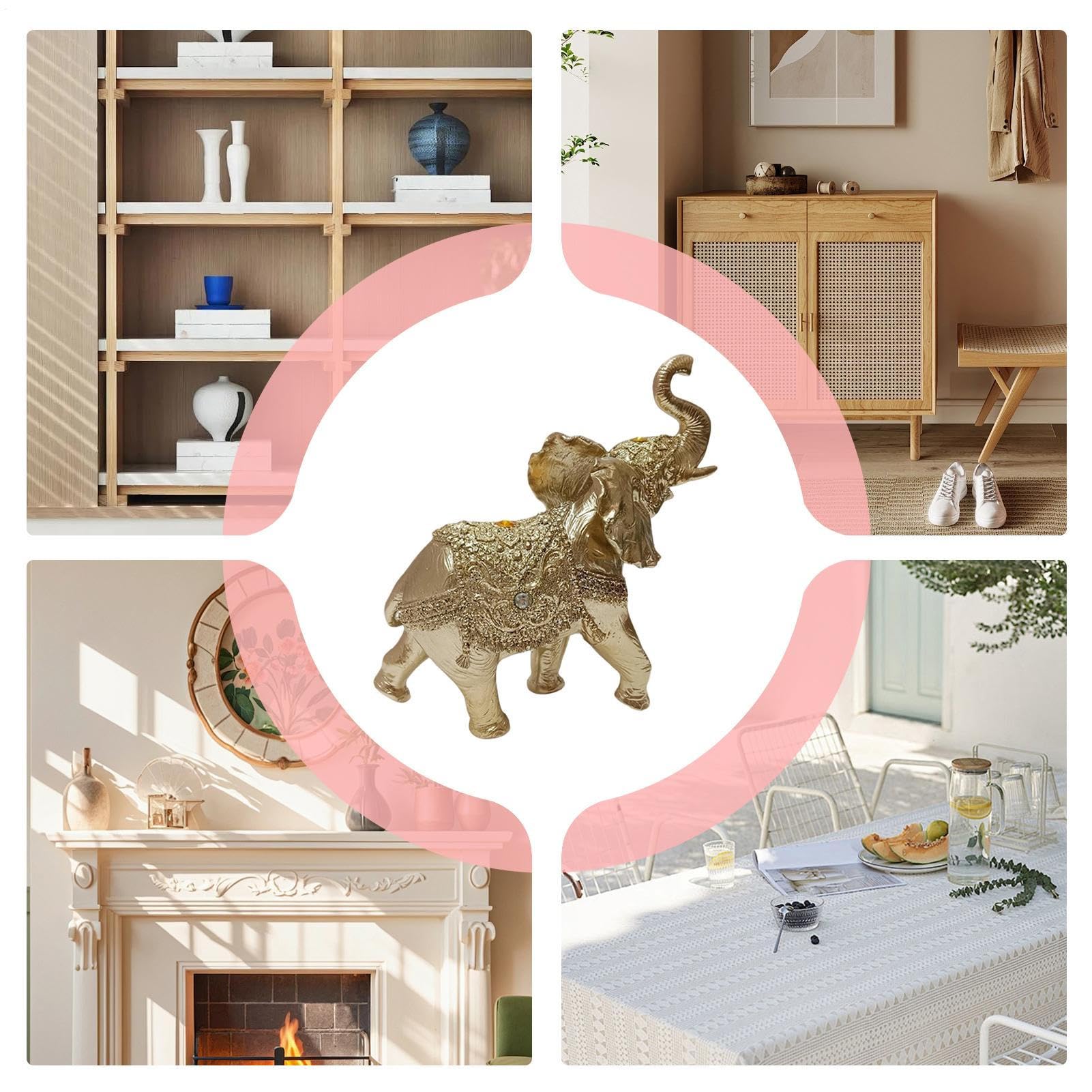 Estatuilla De Elefante Para Decoración Del Hogar Escultura de Resina