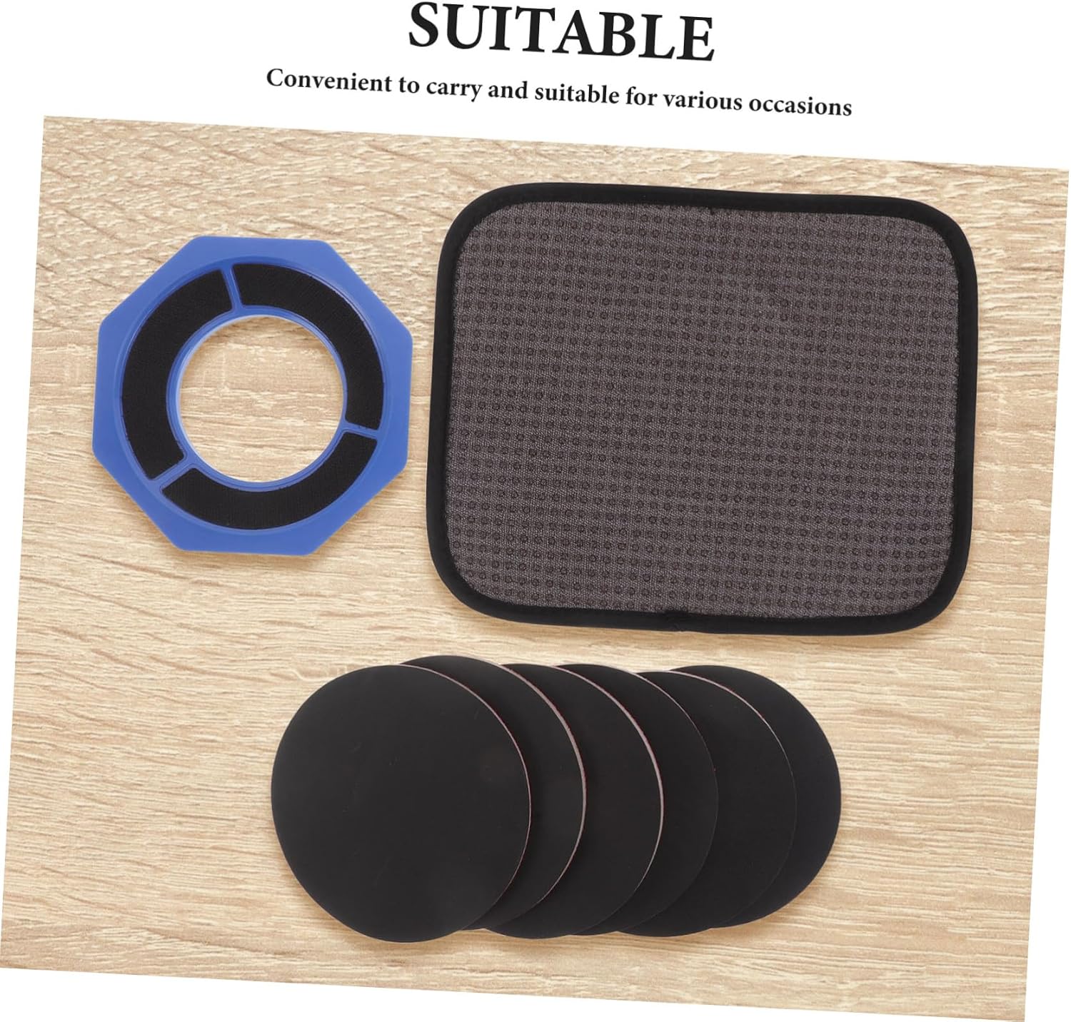 Cabilock Bowling Ball Sanding Pad Holder Kit with Non-Slip Abs Stand Base, Microfiber Towel, and Multiple Sanding Pads for Easy-to-use, Portable Bowling Ball Surface Restoration at Home