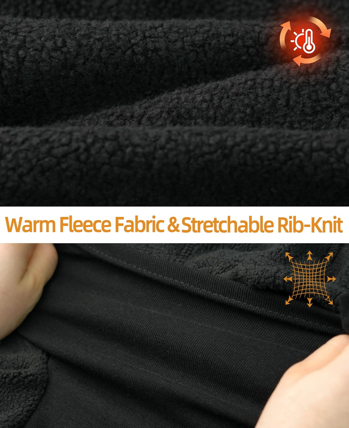 BOCOMAL FR Face Mask Balaclava Flame Resistant 11oz Fleece Modacrylic Blend Winter Headwear Hood Arc Rated One Size - Image 4