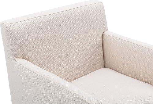 Miniatura 4 de VESCASA Linen - Taburetes de bar de 27 pulgadas de alto con brazos, taburetes tapizados con respaldo acolchado de 12.5 pulgadas de alto, sillas