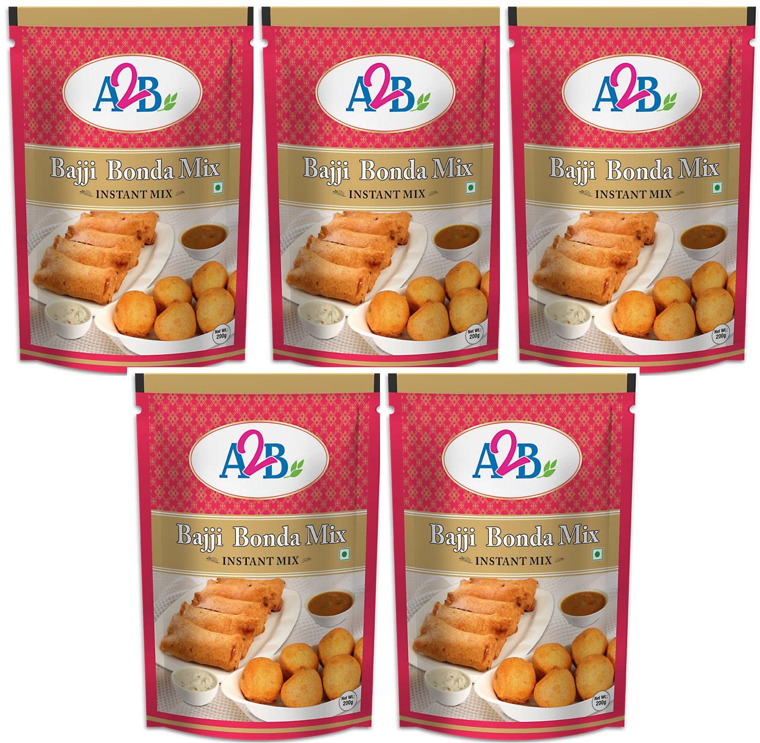 Adyar Anand Bhavan Sweets and Snacks A2B Bajji Bonda Mix for Onion/Chilli/Potato/Bread Bajji, Onion Pakoda (Pack of 05 x 200 g) (B07VMY48B8) Amazon Price History, Amazon Price Tracker