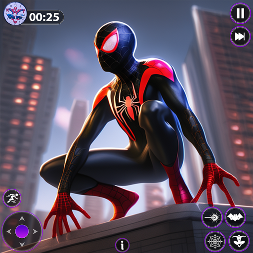 Echtes superschwarzes Kampfheldenspiel mit fliegenden Seilen: Erstaunliche Kampfhelden-Mafia-Stadtmission und Verbrechensstadtkrieg – großartiges Action-Superhelden-Kampfrettungsspiel