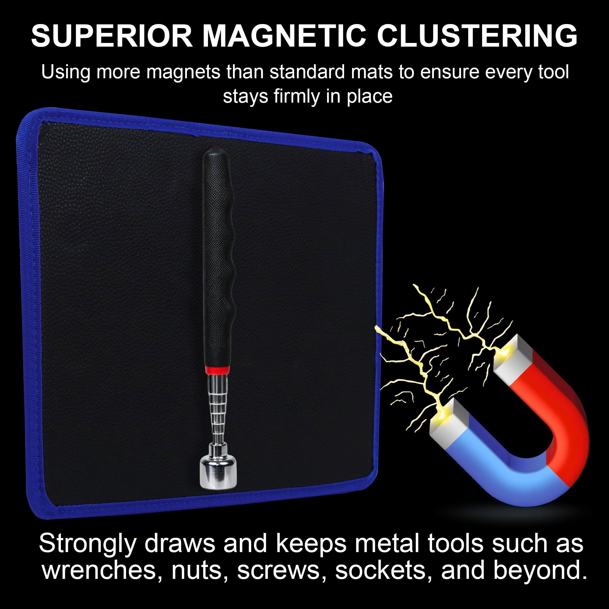 Magnetic Tool Mat & Pickup Kit - Garage Organization -2