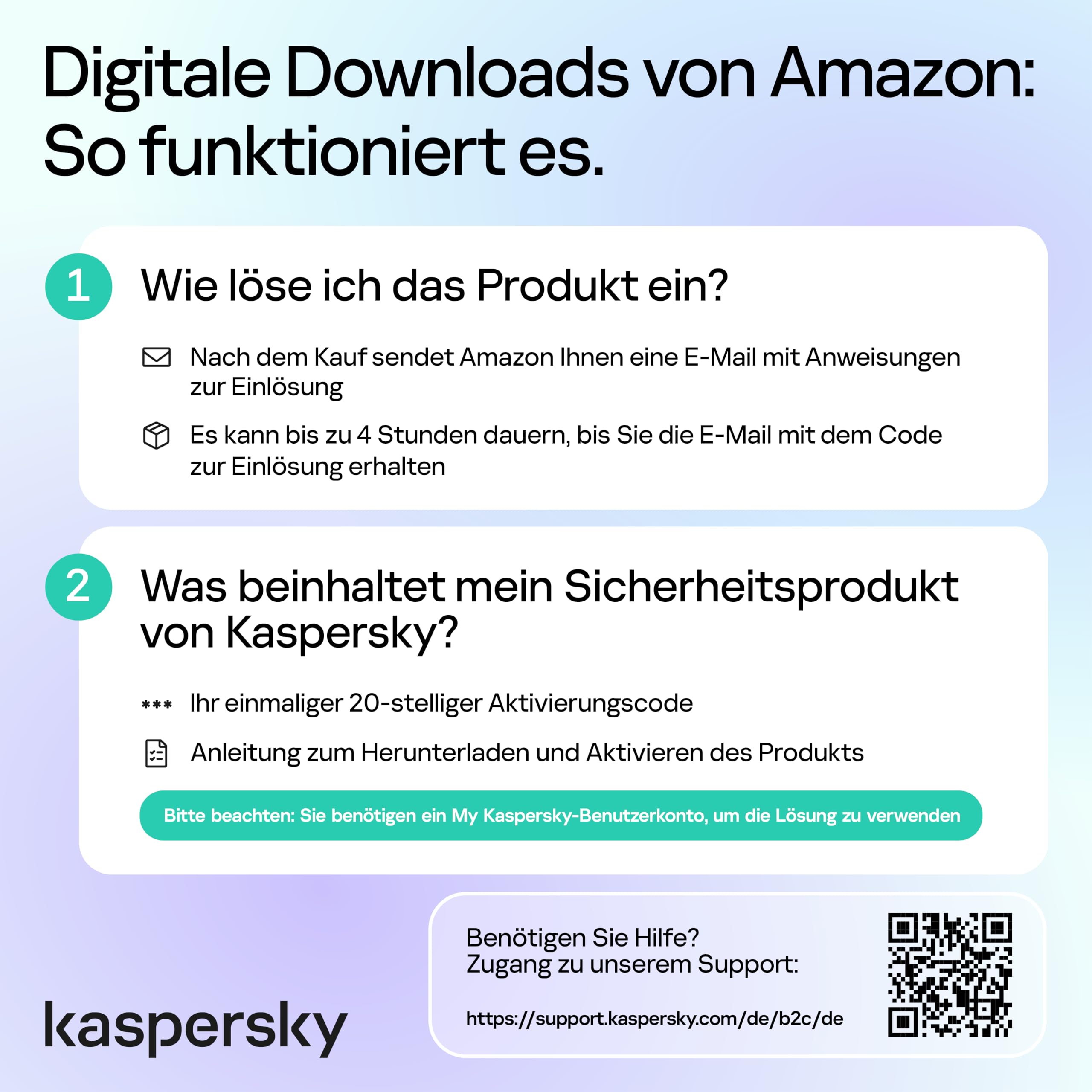 Kaspersky Premium Total Security 2026 | 3 Geräte | 2 Jahre | Anti-Phishing und Firewall | Unbegrenzter VPN | Passwort-Manager | Kindersicherung | 24/7 Unterstützung | PC/Mac/Mobile | Code per Email