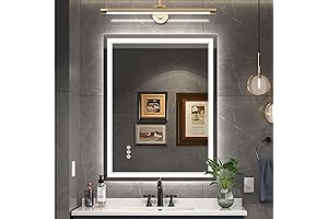 28" x 36" LED Mirror for Bathroom: Illuminate Your Vanity with Style and Functionality