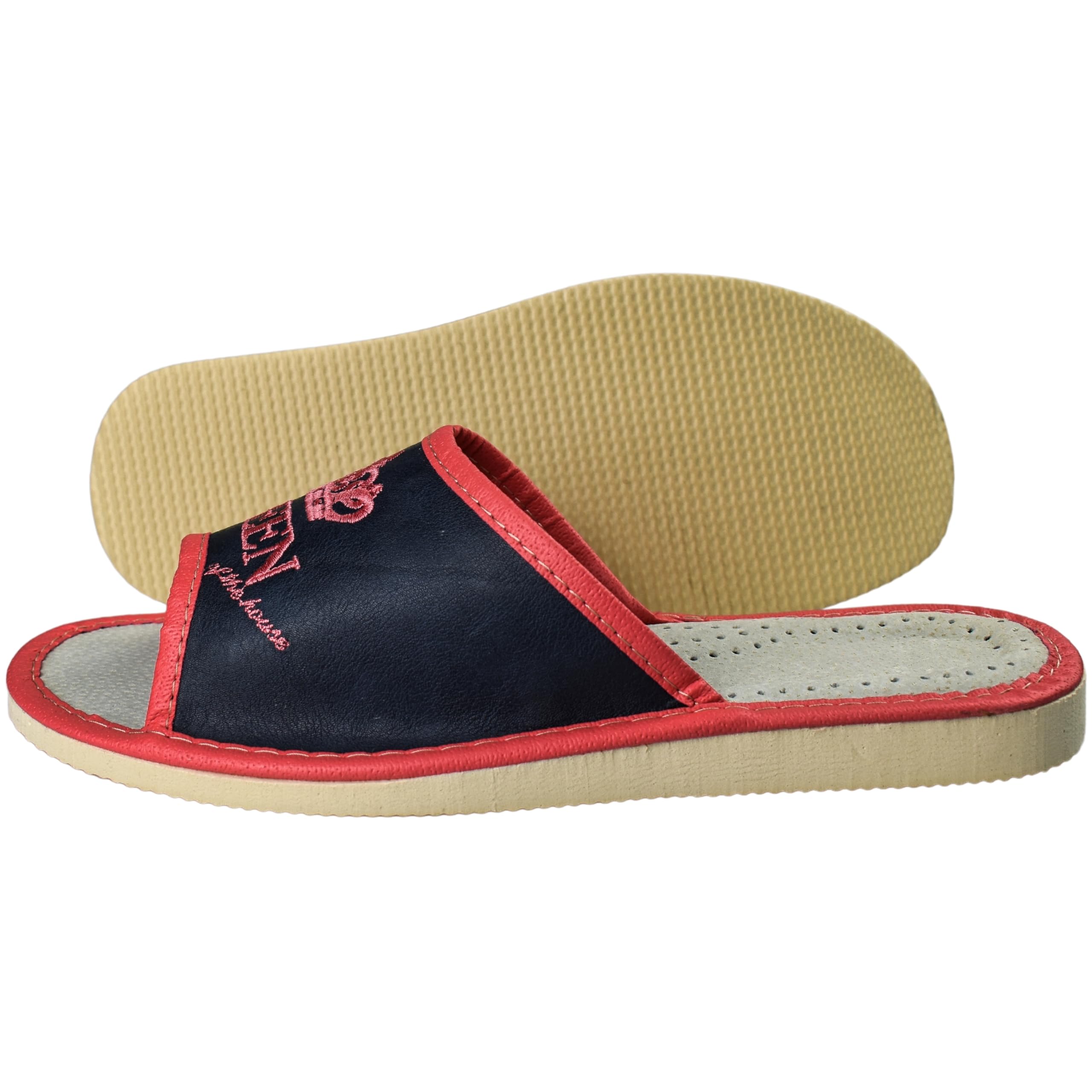 APREGGIO Kapcie damskie Light Natural 100% Skin Natural Handmade Elastyczna podeszwa Comfort Soft