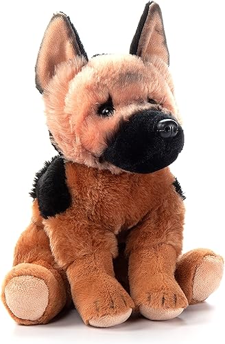 The Petting Zoo Peluche de perro de pastor alemán, regalos para niños, juguete de peluche de perro de 12 pulgadas