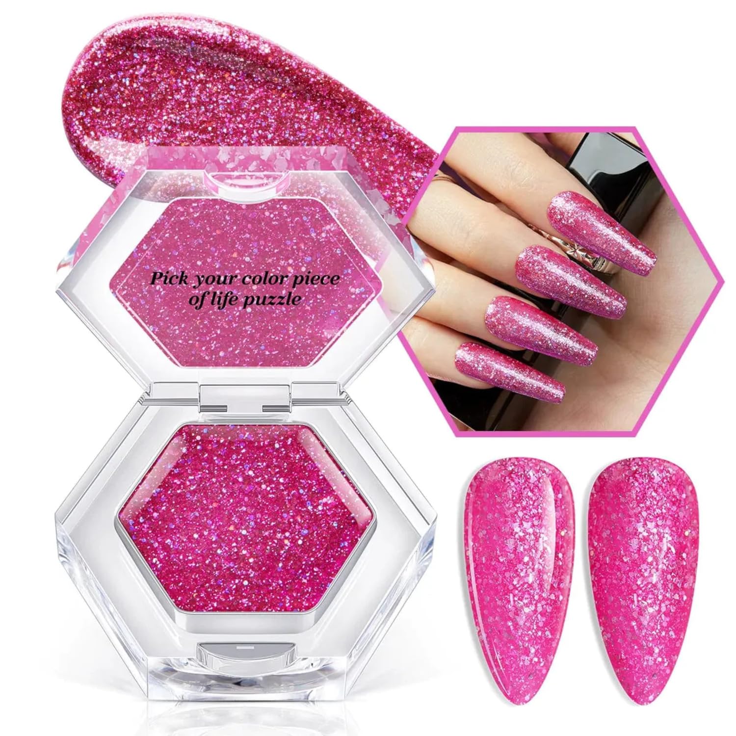 MODELONES from BELLE GAGA Gel Nail Polish, 1Pcs 3g Solid Gel Polish Pudding Gel Creme Manicure Palette Spring Gel Formula Soak Off LED Nail Art Gel Salon Gift for Women Girlfriend (B101090009A, 3gram)-image-49