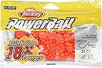 Berkley PowerBait Trout/Steelhead Egg Clusters Fishing Bait, Fluorescent Orange, Irresistible Scent & Flavor, Natural Presentation, Ideal for Trout, Steelhead, Salmon and More