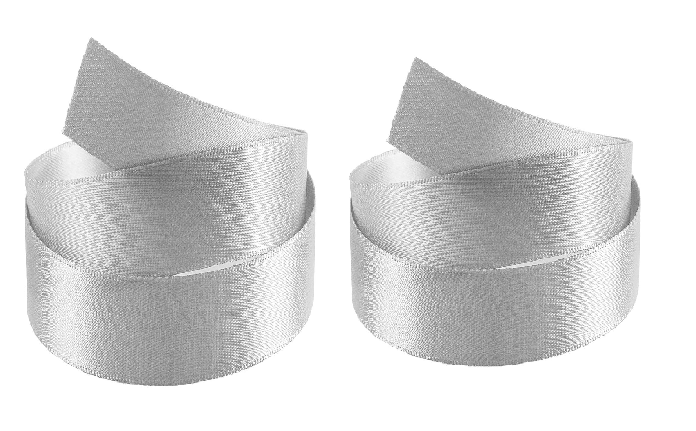 Double Sided Satin Ribbon Size 25mm x 10 Meters, Perfect for Gifts Wrap Sew Party, Decorations Events Dress Wedding Christmas Crafts, Bows Car, DIY, Bouquets, Cake More (Black) — view 81