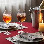 ZEAYEA 4 Pack Unbreakable Stemmed Wine Glasses, 12 oz Plastic Red Wine Glasses, Reusable Champagne Glasses, Outdoor Wine Goblets, BPA-Free Drink Glasses for Party Holiday Wedding Picnic