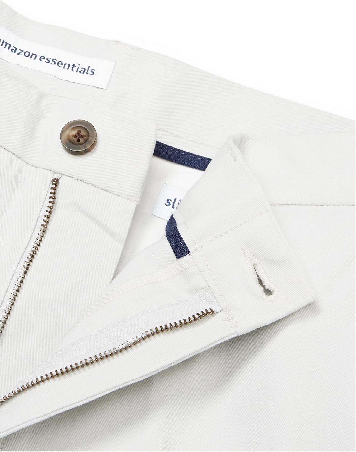 Vista 6 de Tienda Essentials Mens Slim-Fit Wrinkle-Resistant Flat-Front Chino Pant