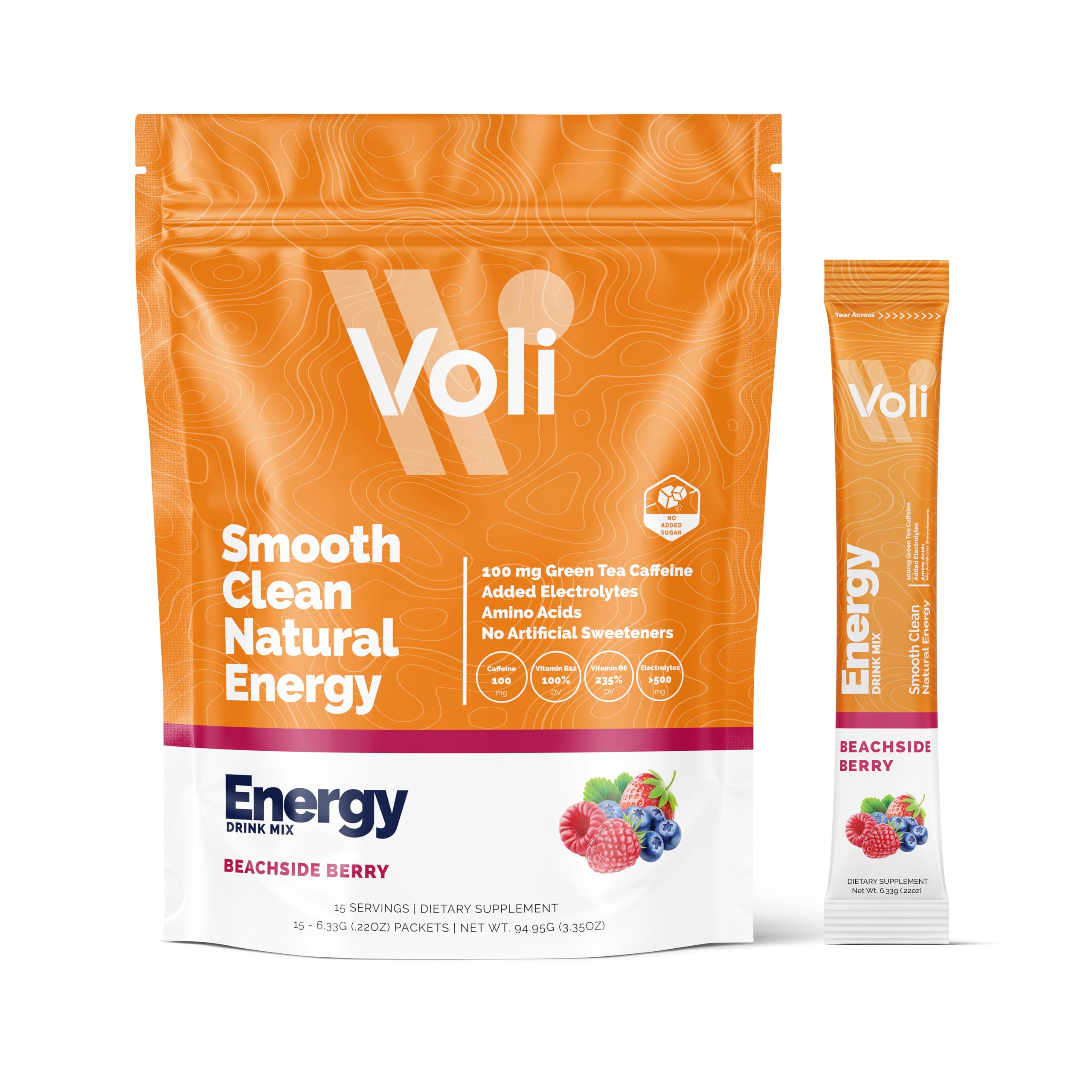 Amazon.com: Voli Energy Drink Mix Packets | 100mg Green Tea